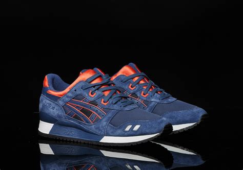 asics gel lyte iii navy blue orange